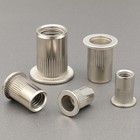 100pcs M6 Rivet Nut 304 Stainless Steel Rivnut Threaded Insert Nut Knurled B