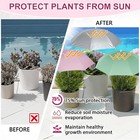 3 6 9pcs Plant Umbrellas Adjustable Sun Shade Canopy Plants Flower Uv Protection