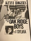 Vintage 1984 Kenny Rogers Oak Ridge Boys Sylvia Rare Concert Poster Buffalo Ny