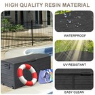 75 Gal Uv Resistant Resin Deck In outdoor Storage Box For Patio Cushion Tools