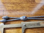 Vintage Native American Style Sterling Silver Necklace Red Stone Bolo Tie