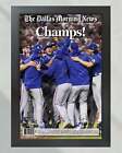 2023 Texas Rangers World Series  champs   - Commemorative Framed Newspaper