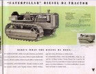 The Caterpillar Line 1939 - Advertising Booklet Of Full 1939 Cat Line - Reprint