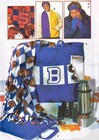 Butterick Pattern 6243 Tote Bag Blanket Stadium Seat Cushion Mittens Scarf Uncut