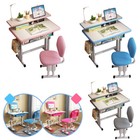 Kids Desk And Chair Set Height Adjustable Children s Learning Study Table 12type
