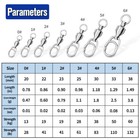 Ball Bearing Fishing Swivel Fast Snap Clip Stainless Steel Connector 33lb-220lb
