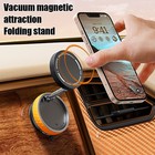Universal Smartphone Car Holder With Vacuum Suction And Magnetic Mounting