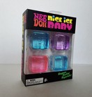 Needoh Nice Ice Baby 4 Pack  Set Of Four Nee Doh Mini Nice Cube Pink Blue Purple