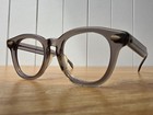 60s Ao American Optical Gray Bullet Horn Rim Rare Vintage Glasses Frame 44  20