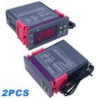 2x Digital Temperature Controller Stc-1000 Thermostat W  Ntc Sensor Ac 110v 220v