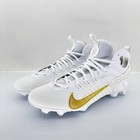 Nike Huarache 9 Elite Lax Lacrosse Cleats  white Gold  fd0088-100 multiple Sizes