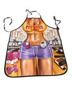 New Novelty Adult One Size Apron Full Coverage Funny Fitness Girl Cook