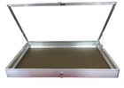 Aluminum Display Case Side Opening 34 X 22 X 3 Top Showcase For Trade Show