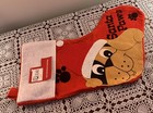 Simply Holiday Santa Paws Dog Christmas Stocking 16 Inch Red Felt Brand New
