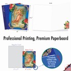 10 Assorted All Occasion Blank Note Cards With Envelopes - Xmas Angels M1747xb