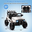 12v Kids Electric Ride On Truck With Dual Motors  Parental Remote  Led   Music 
