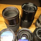 Lot Of Older Various Auto Focus Slr Camera Lenses    Untested
