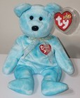 Ty Beanie Baby - Thank You The Aqua Blue Bear  2000 Exclusive  Mwmts Plush Toy