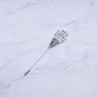 Fantastic Skeleton Hand Shape Men s Wedding   Party 935 Silver Lapel Stick Pin