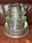 Vintage Glass Antique Insulator Hemingray No 42 Embossed Clear