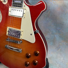 High Quality Lp Cherry Sunburst Flame Top Electric Guitar Hh Pickup Us Warehouse