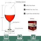  Unbreakable Wine Glasses  100  Tritan Plastic Shatterproof Large Wine 4