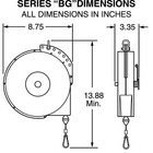 Hubbell Bg-25-l Tool Balancer  8 Ft L  Galvanized Steel