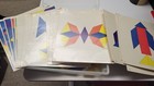 Vintage Playskool Tanagram Wood Blocks Puzzle Educational Math Geometric