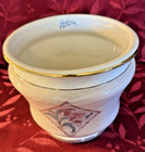 Vintage Facciolini Castelli Signed Art Italian Pottery Planter Made In Italy 