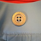 Redvanly Men   s Blue Solid Chino Shorts Flat Front Button Stretch Pockets M