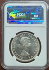 1958 Canada Silver   800  Death Dollar     Ms-61      Blast White     Custom Slab