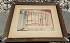 Vintage 60s Figural Watercolor Painting Mid Century Modern Art Signed Framed