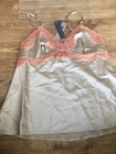 Elle Macpherson French Silk Silver Camisol Cami Lace Trim M Nwt  120 