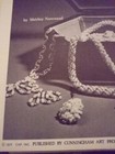 Vintage 1970s  Pearls Fun   Fancy Instruction Booklet Crocheting   Sewing Pearls