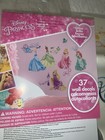 Disney Princess Royal Debut 37 Wall Decals Glitter Stickers Decor Ariel Rapunzel