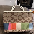 Coach  10859 Signature Multi-color Canvas