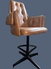 Vintage Mid Century Modern Swivel Leather Chair No Brand Name 42 In Read