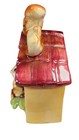 50   s Vintage Super Rare Big Eye Squirrel House Coin Money Bank Red Roof