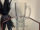 Vintage Large Glass Beer Mug Bar Drink Ware 8    Tall