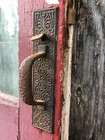 36x89  Antique Entry Door With Eastlake Hardware  2 1 8  Thick