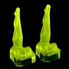 France Art Deco   Bookends   Vaseline Uranium Glass Sculpture 1930  H hoffmann