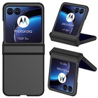 Compatible Flip Case For Motoro Razr  2023 Case   Razr 40 Ultra Case Black