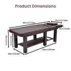 Stationary Massage Table 551-970 Lbs Adjustable Open-chest Facial Bed Headrest