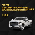 Smoke Flowing Mirror Side Turn Signals For Light 2020-24 Silverado 2500hd 3500hd