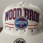 Wood Brothers Racing Team Hat  47 Brand White Orange Blue Nascar Snapback New