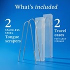 Mouthology Tongue Scraper  2 Pack   Reduce Bad Breath 2 Pack Dh  Black