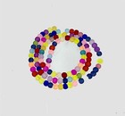4mm Frosted Sea Glass Round Beads Crystal Matte - Multicolor Mixed Color 16 