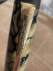 Parker Duofold Special Streamline Green And Pearl Fountain Pen Danish Version