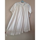 Vintage Off-white Cotton Christening Gown Baptism Dress