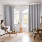 Window 100  Blackout Curtains For Bedroom 84 Inches Long 2 Panels Set Grommet   